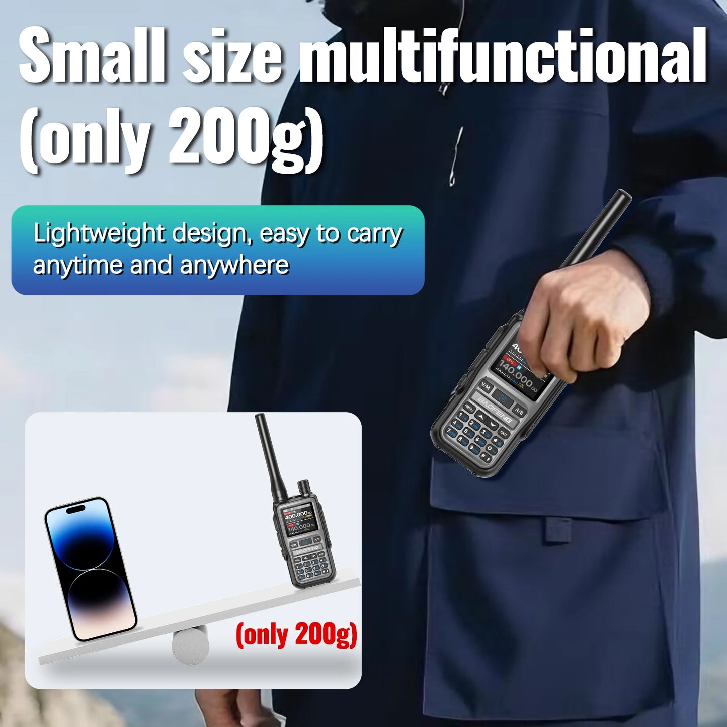 BAOFENG UV5R Mini Walkie Talkie Multi Band Long Range Radio