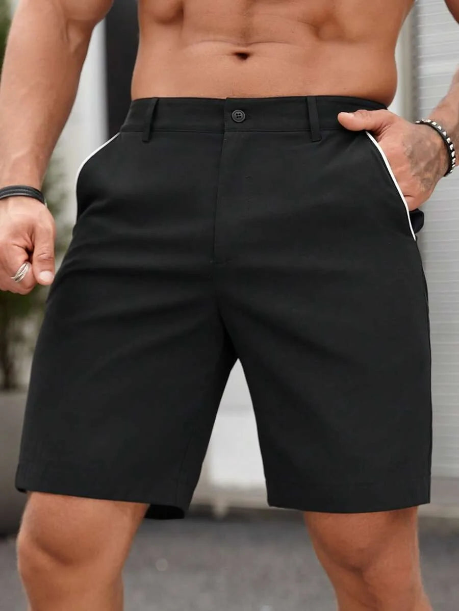 Men's Stretch Golf Shorts Polyester For Summer Comfort