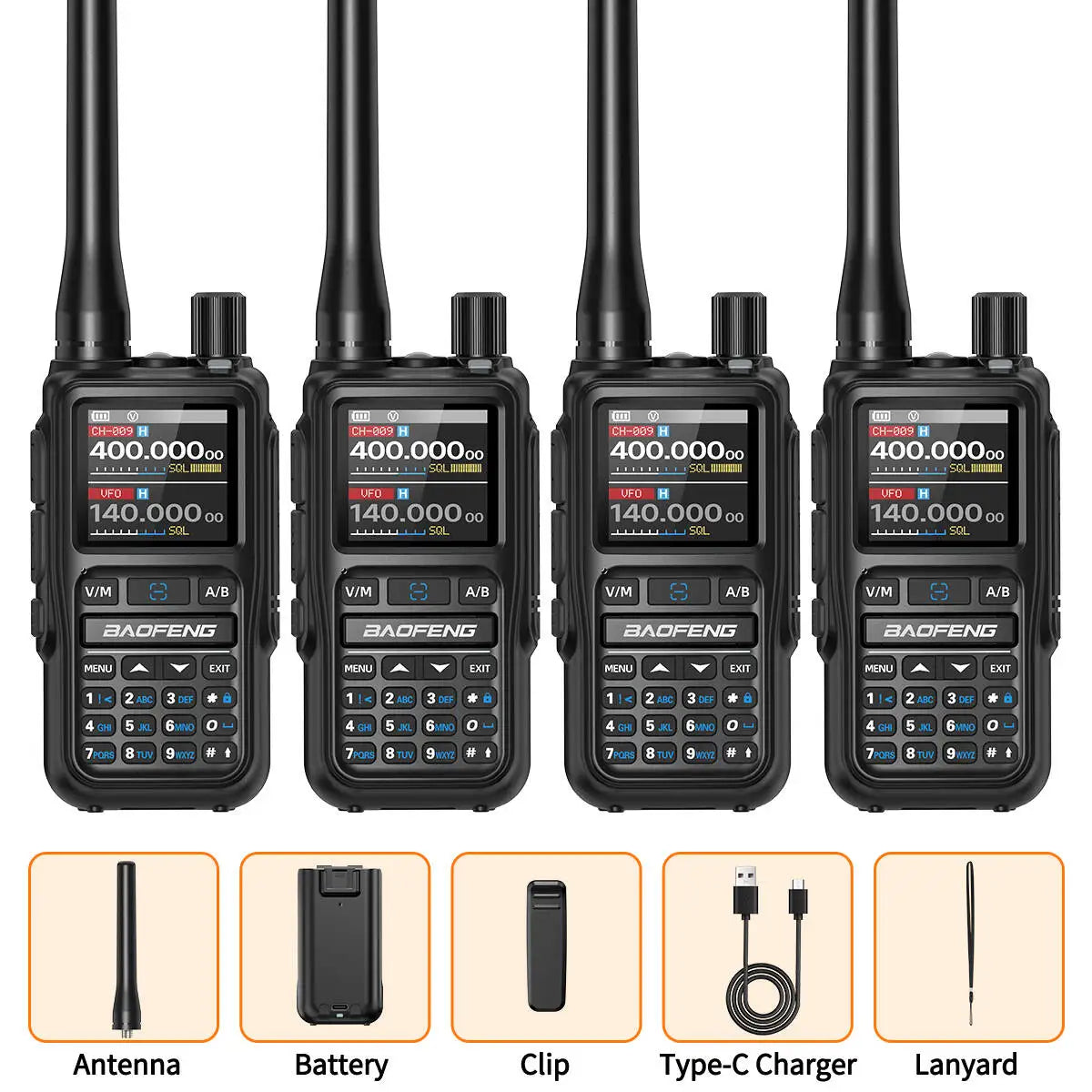 BAOFENG UV5R Mini Walkie Talkie Multi Band Long Range Radio