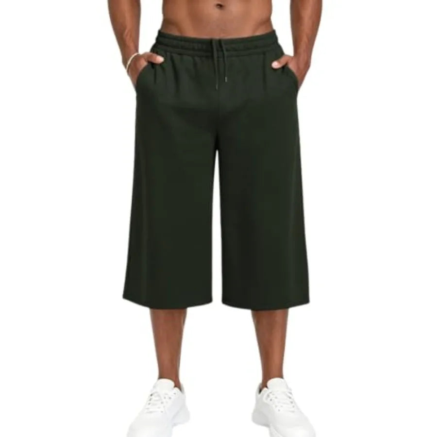 Mens Baggy Sweat Shorts With Pockets For Basketball
