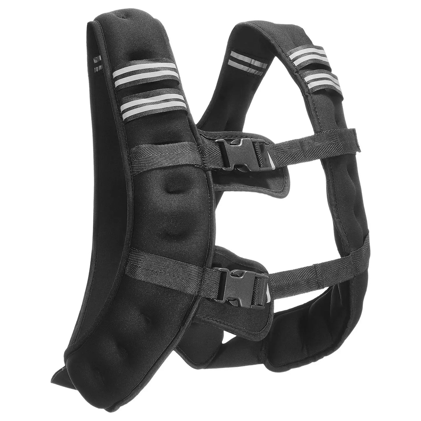 Weighted Vest 12 Lbs Reflective Stripe Adjustable Buckle Unisex