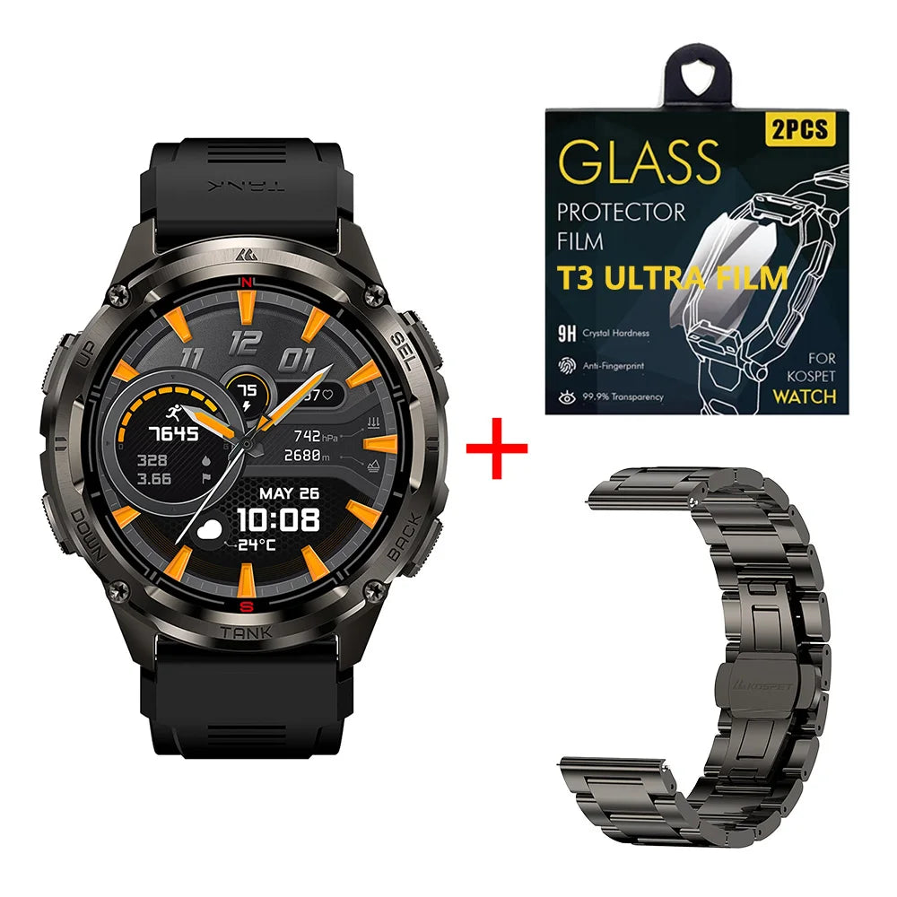 KOSPET Tank T3 Ultra 2 GPS Smartwatch Bluetooth