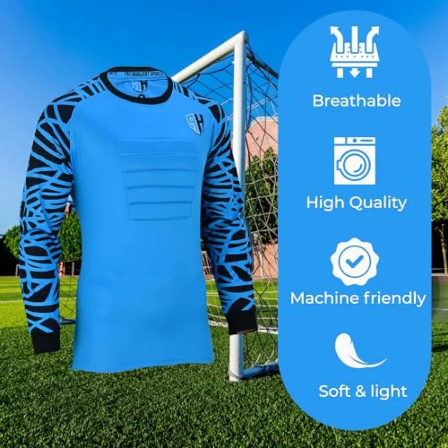 Soccer Goalie Jersey for Kids and Adults Goalkeeper Shirt