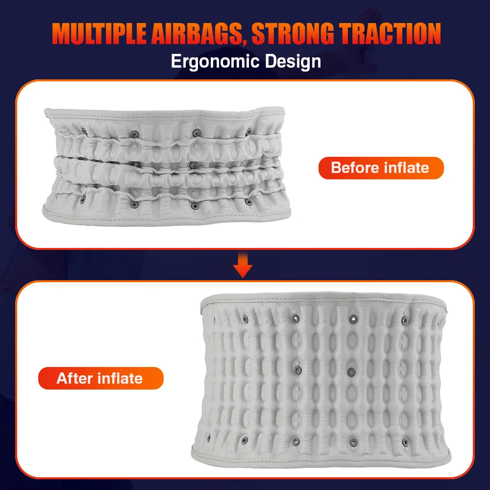 Hailicare Back Heating Support Belt With Airbag Massage
