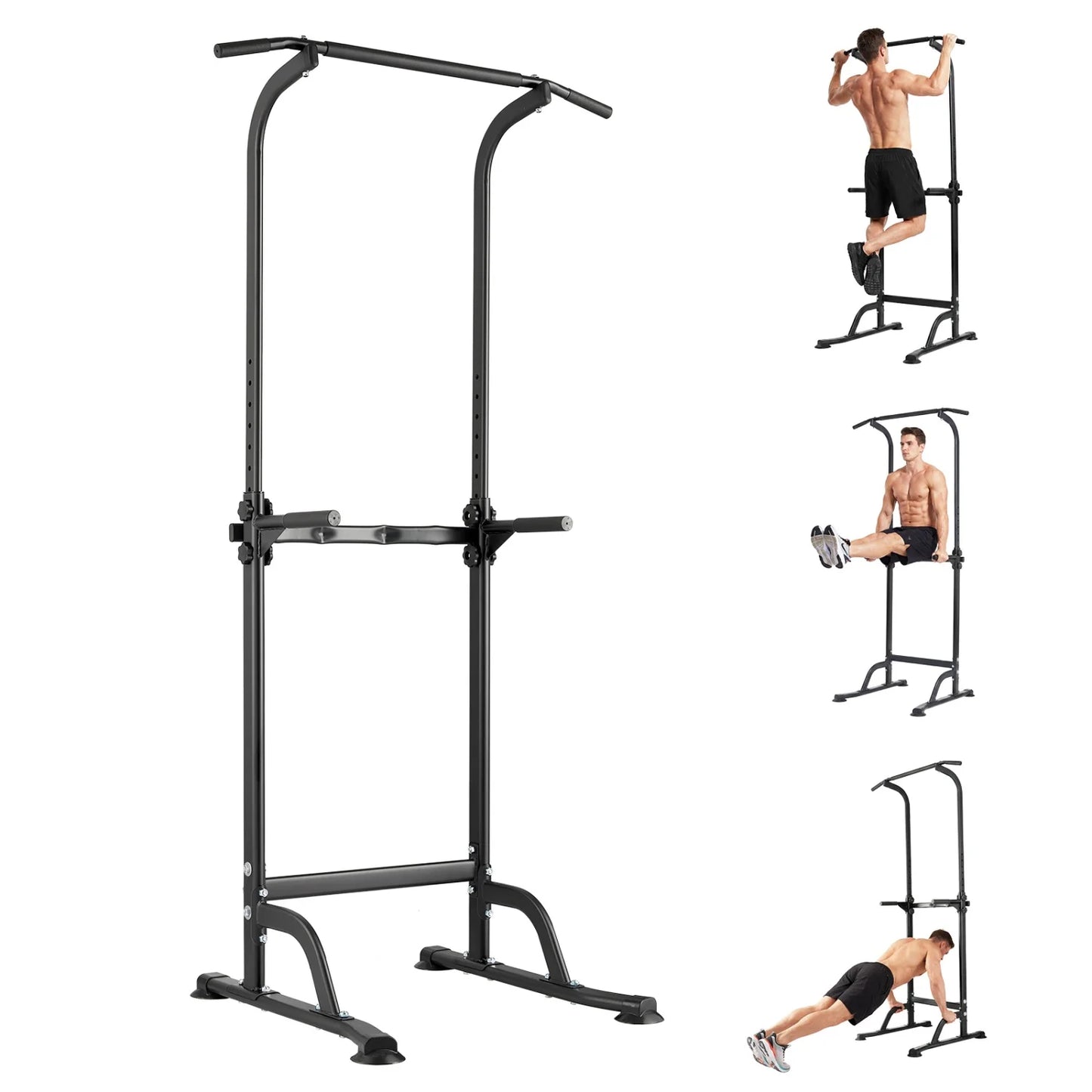 HiMISS Power Tower Pull Up Dip Station With Adjustable Height