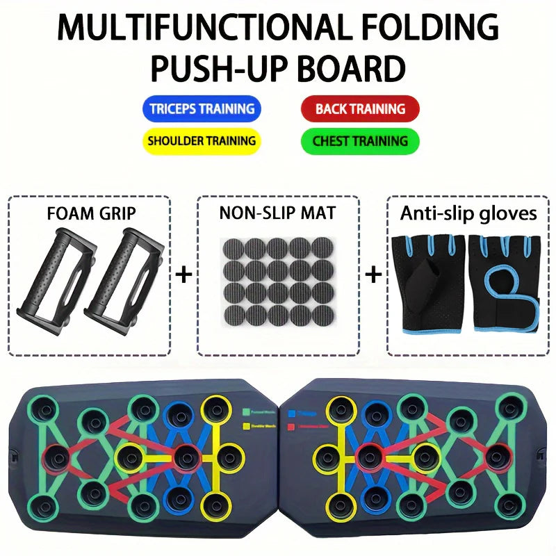 LINGPENG Push-Up Board Set Foldable Fitness Equipment