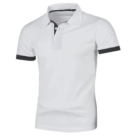 Summer Mens Polo Shirts Short Sleeve Sport T Shirt Quick Dry Athletic Workout Polo Lightweight Breathable Streetwear