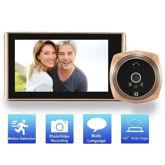 Door Viewer Video Peephole Camera With Motion Detection