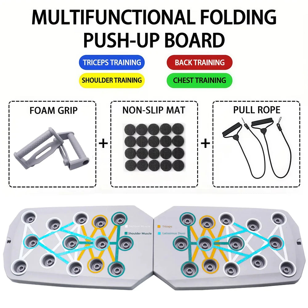 LINGPENG Push-Up Board Set Foldable Fitness Equipment