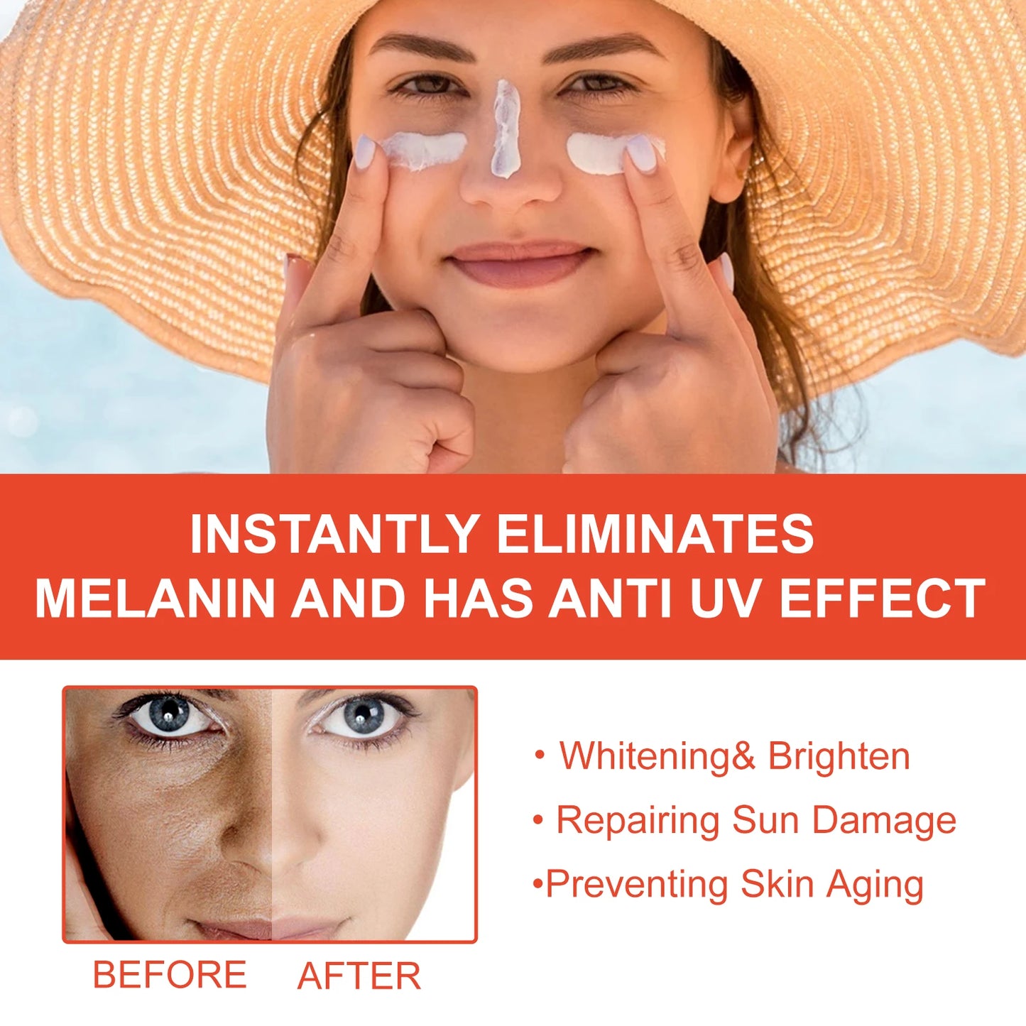 OUHOE Sun Lotion 12-Hour Facial Body SPF Protection