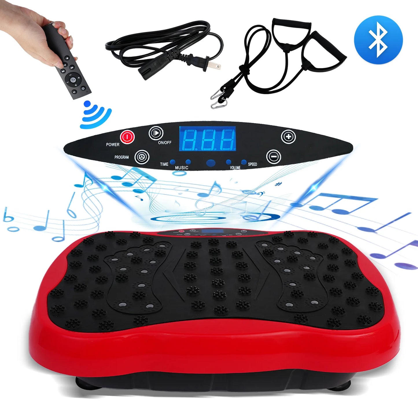 Full Body Vibration Platform Exercise Machine With Bluetooth Remote