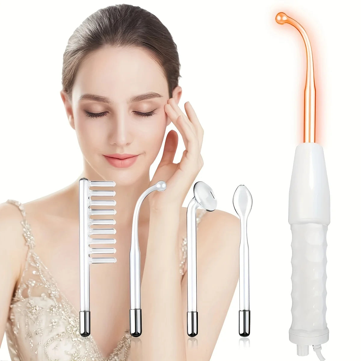 Portable 4-In-1 Facial Care Kit High Frequency Massager