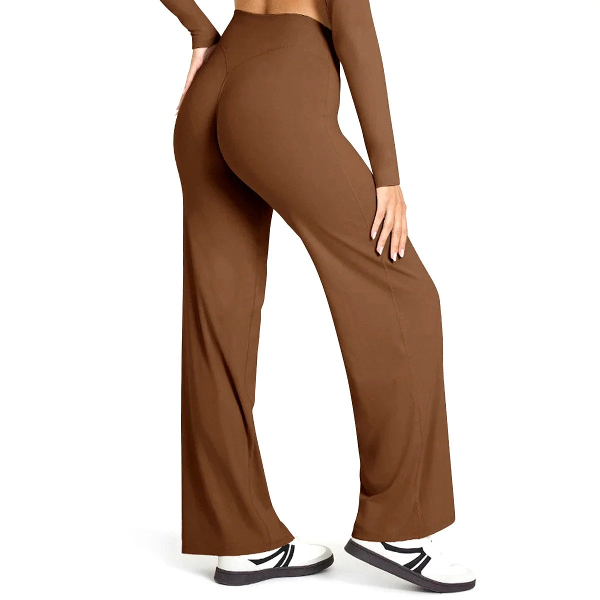 STOUREG Womens Straight Leg Yoga Pants Ultra Soft Butter Fabric Mid Waist