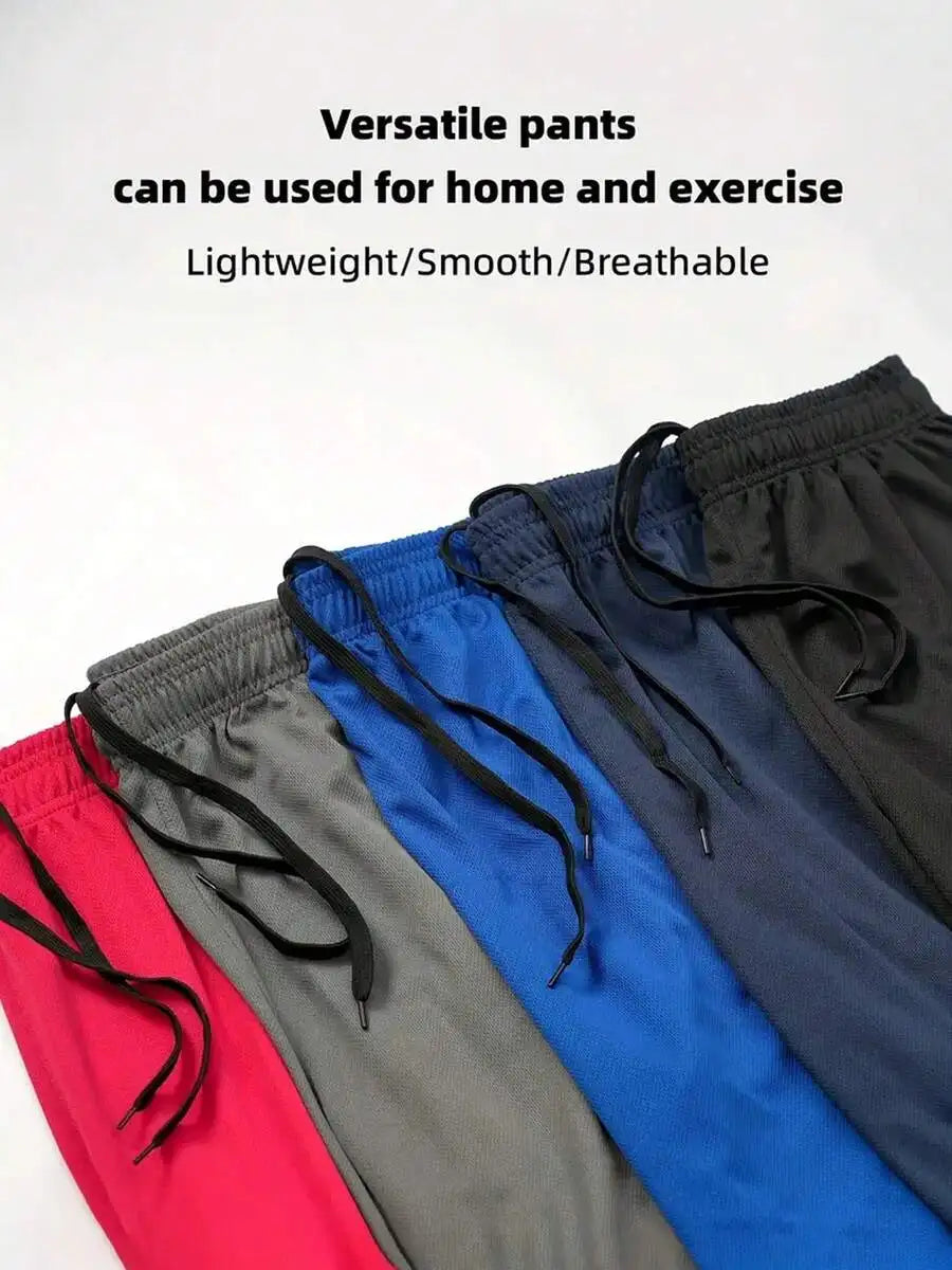 Men's Quick Dry Sports Shorts Set With Pockets Knit Fabric 5 Pack