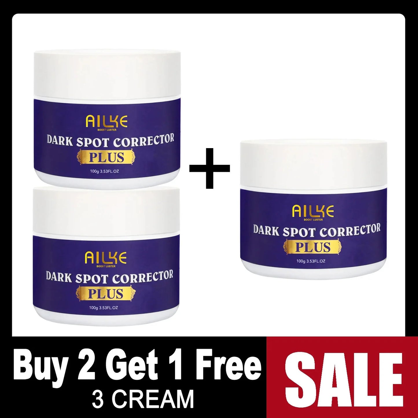 AILKE Glutathione Plus Skin Care Set Whitening Lotion
