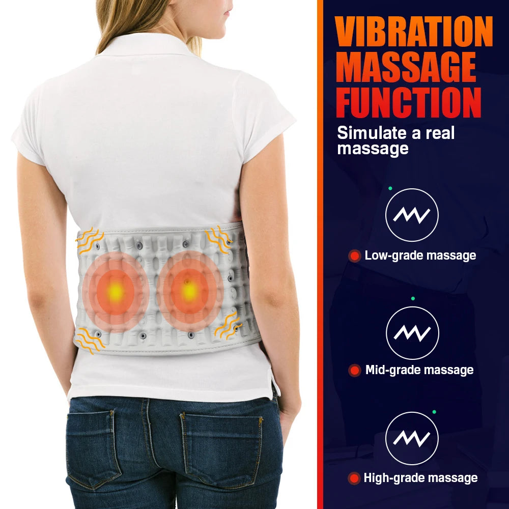 Hailicare Back Heating Support Belt With Airbag Massage