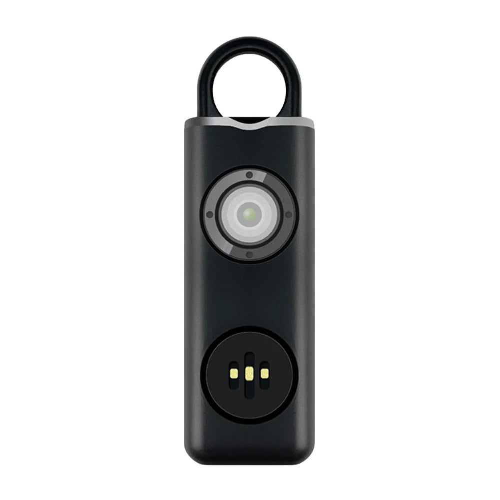 VODOOL 130dB Self Defense Alarm Keychain Rechargeable Flashlight