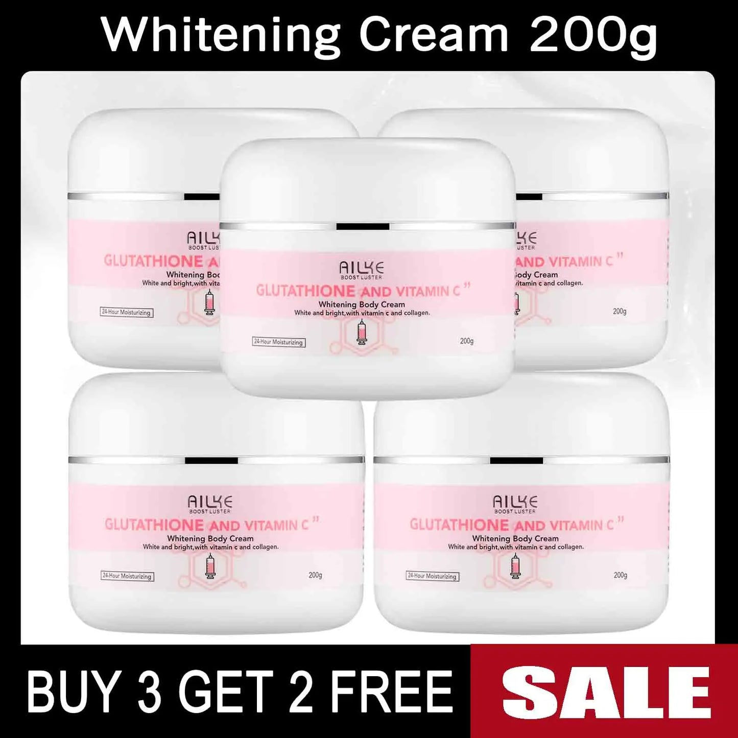AILKE Whitening Vitamin C Glutathione Facial Lotion For Brightening