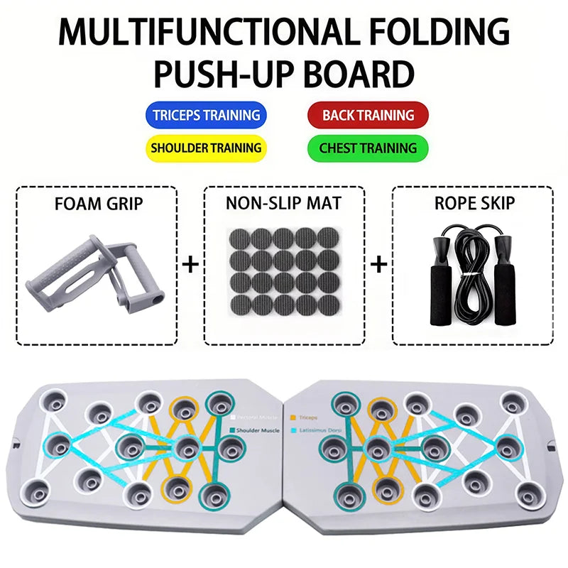 LINGPENG Push-Up Board Set Foldable Fitness Equipment