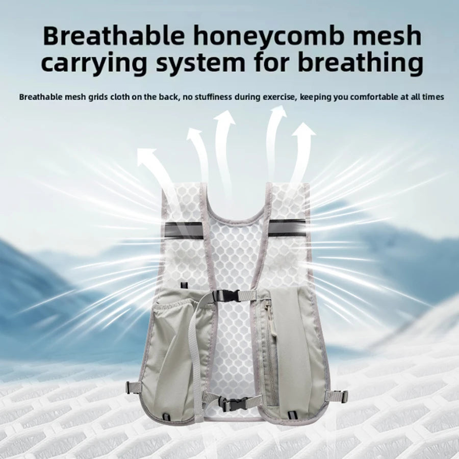 Lightweight Hydration Vest For Biking And Running With Phone Pocket