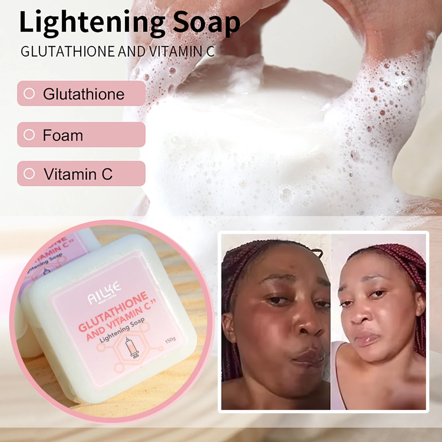 AILKE Whitening Vitamin C Glutathione Facial Lotion For Brightening