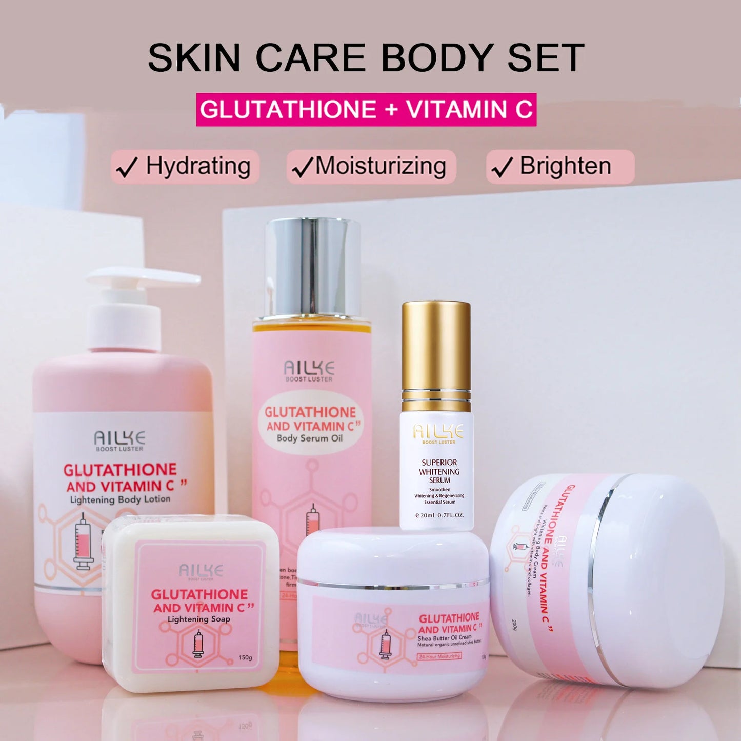 AILKE Whitening Vitamin C Glutathione Facial Lotion For Brightening