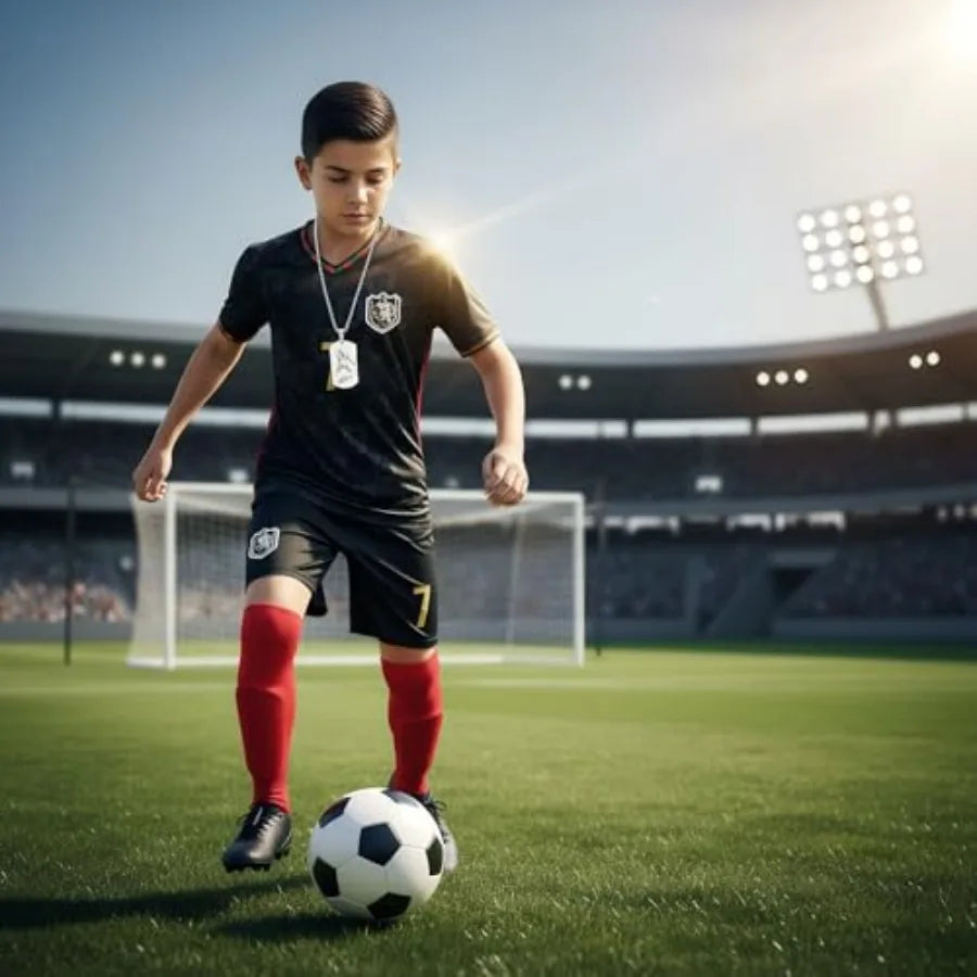 Youth Soccer Jersey Set Uniform Kit Shirt Shorts Socks Training