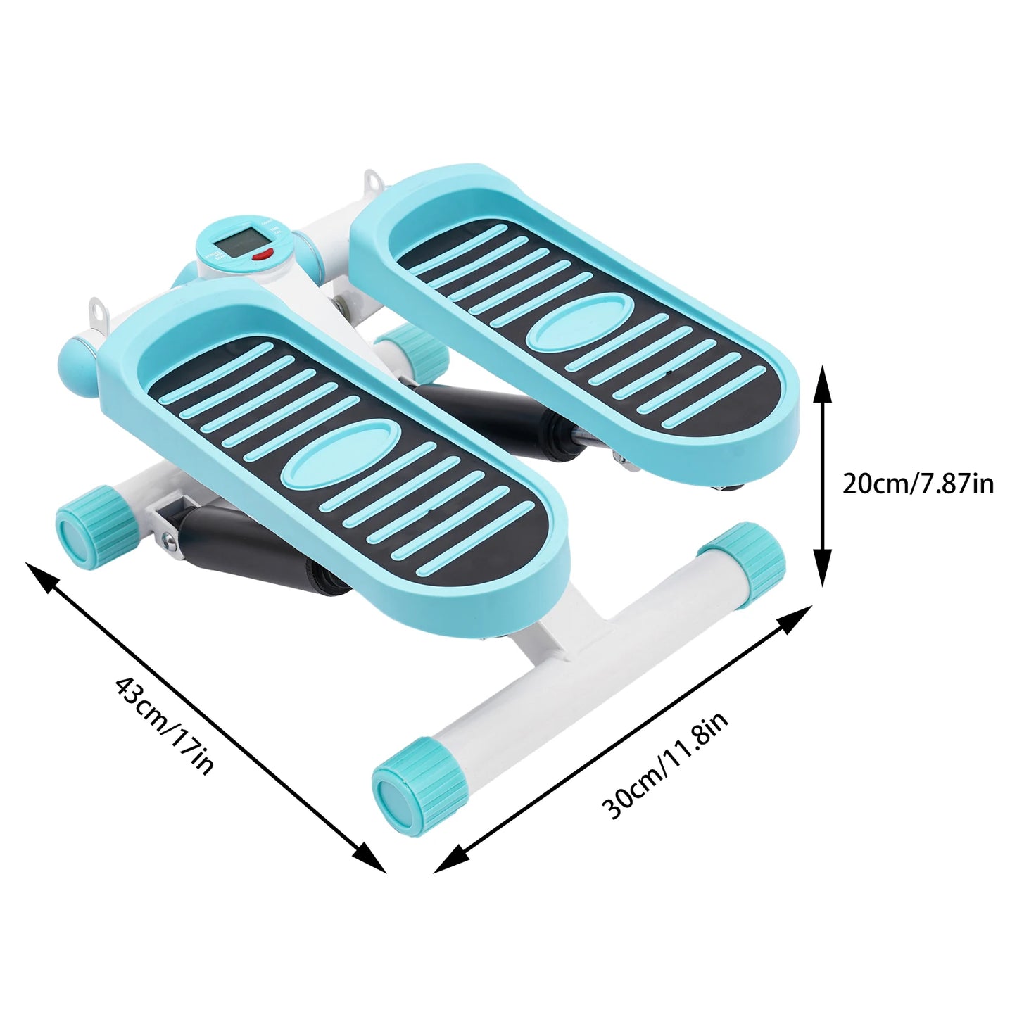 Fitness Twist Stepper With LED Screen And Resistance Bands