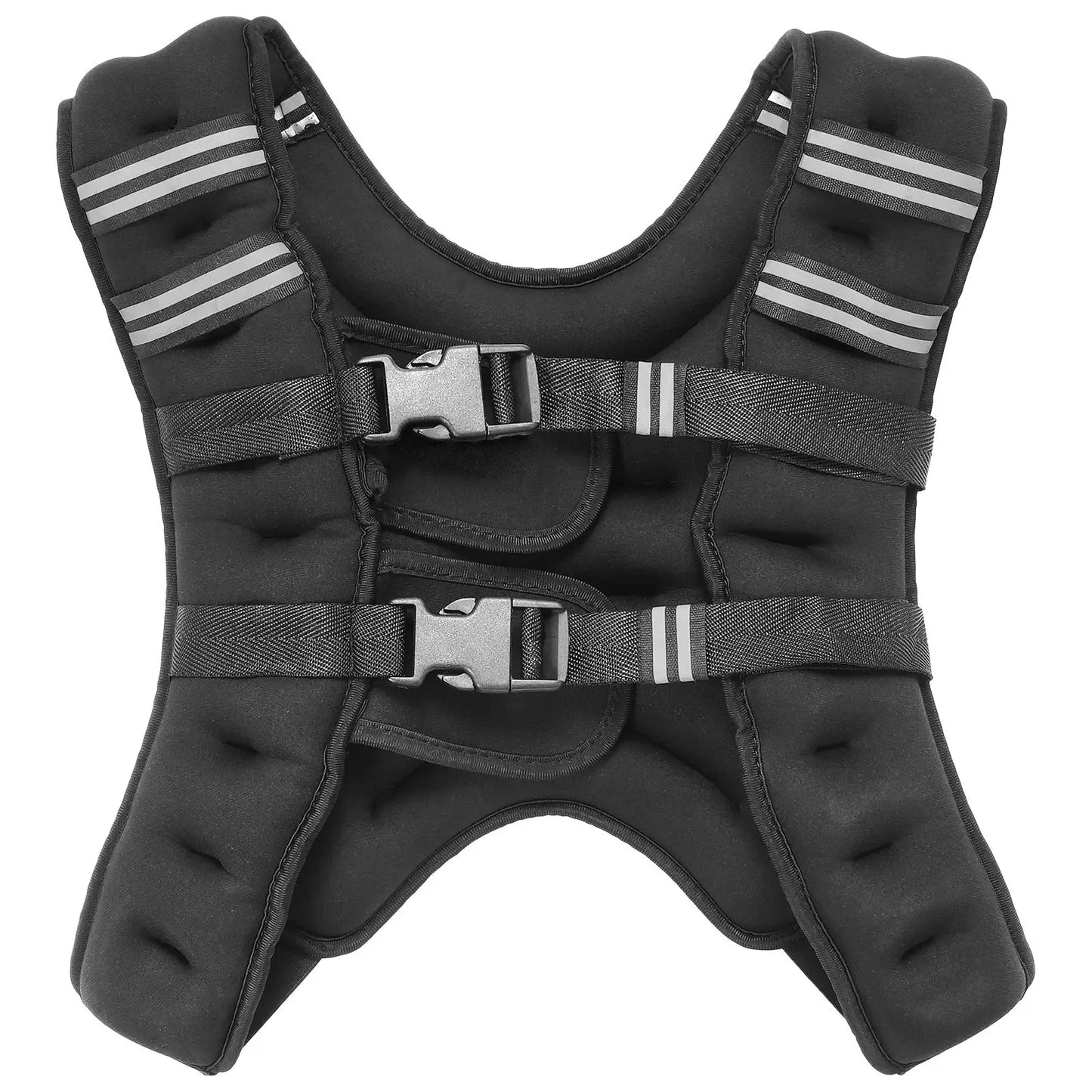 Weighted Vest 16 Lbs With Reflective Stripe For Strength Training