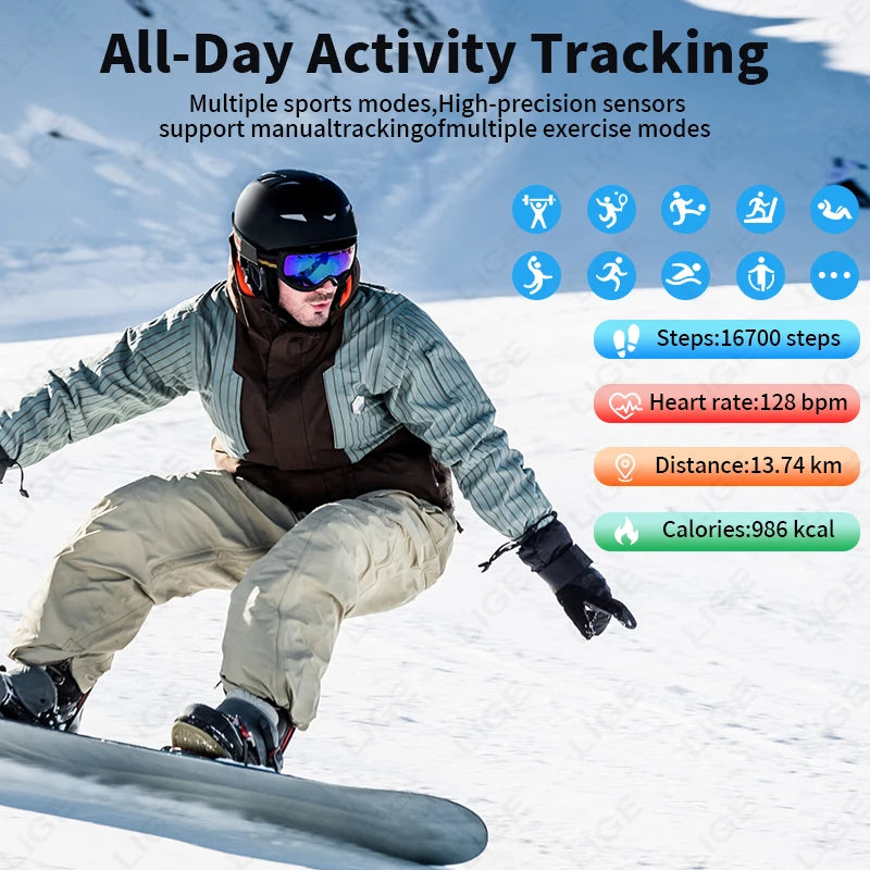 LIGE Nursing ECG PPG Smart Bracelet Health Tracker