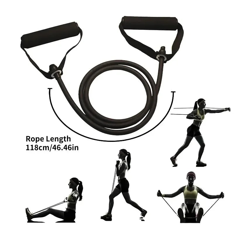 Resistance Bands With Handles For Home Gym Full Body Workout Men Women