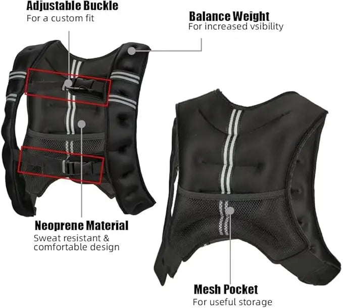 Heavyweight Vest for Men and Women 12 to 30 Pounds