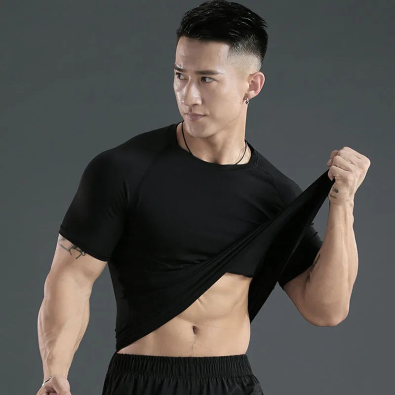NONECN Quick Dry Fitness T Shirt For Men Gym Running