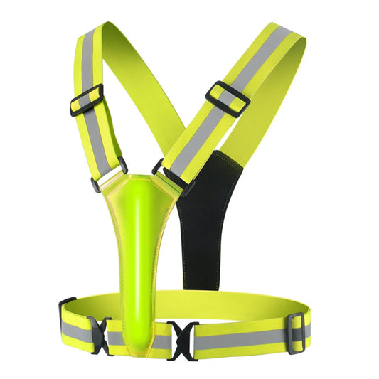 LED USB Rechargeable Reflective Running Vest For Night Safety