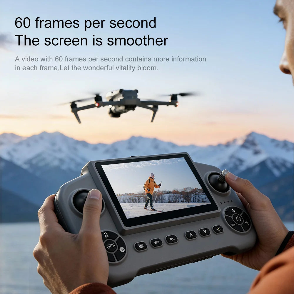 V918 Max Drone Laser Obstacle Avoidance 8K GPS Professional Camera FPV 3000M RC Quadcopter with LCD Screen Remote Control Gifts
