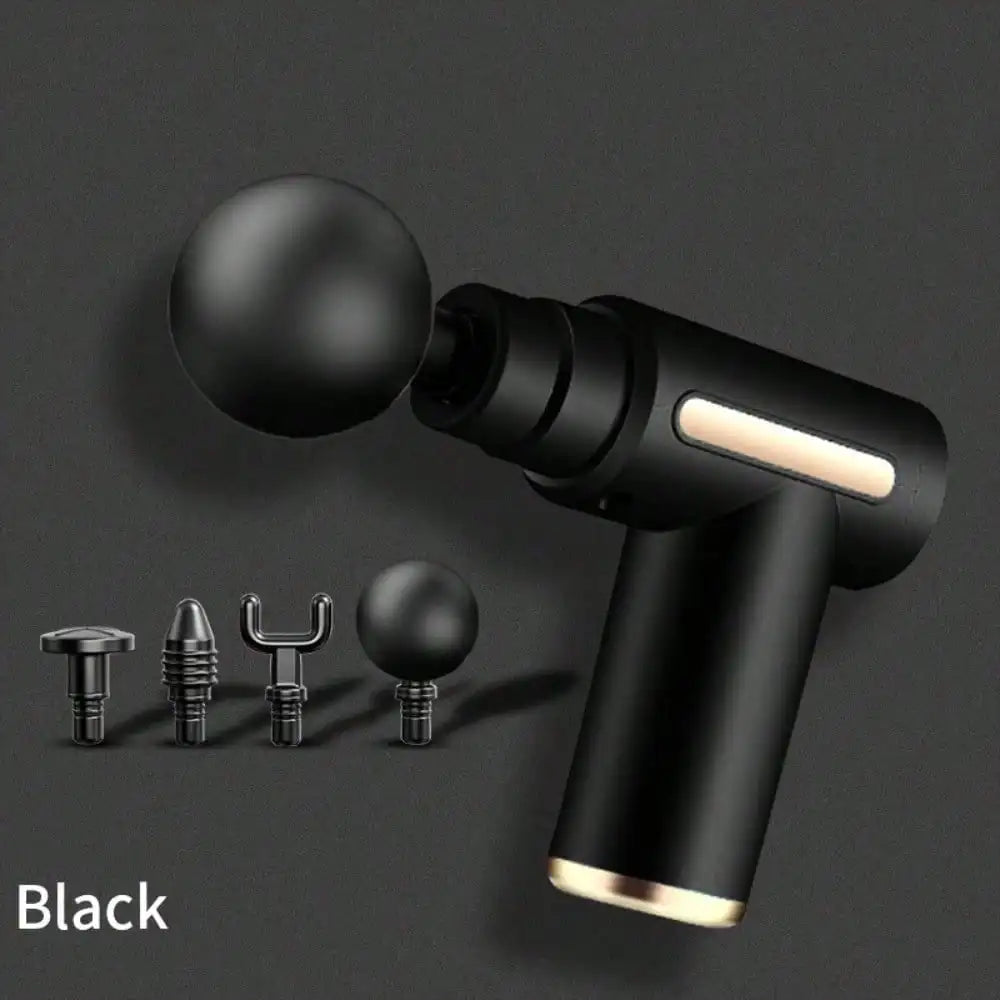 Electric Fascia Massage Gun Portable Massager With LED Touch Screen