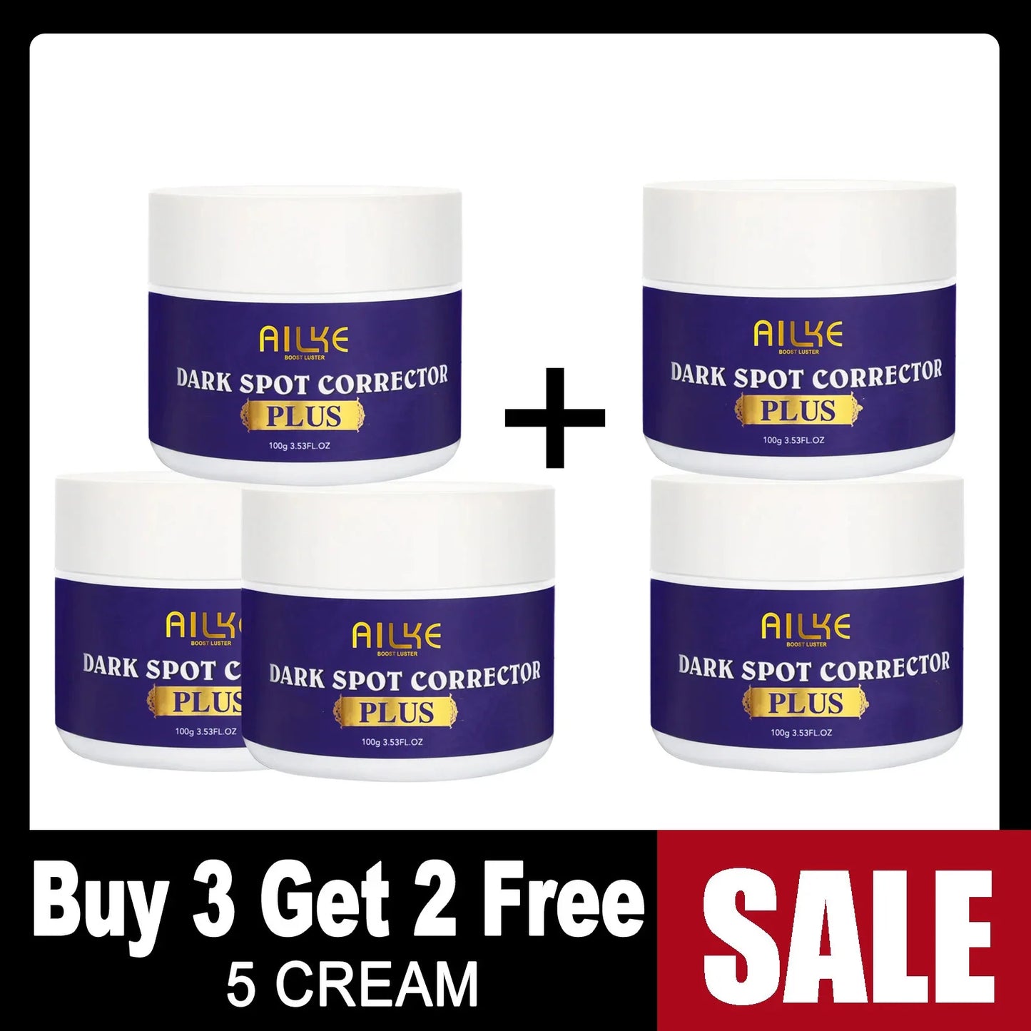 AILKE Glutathione Plus Skin Care Set Whitening Lotion