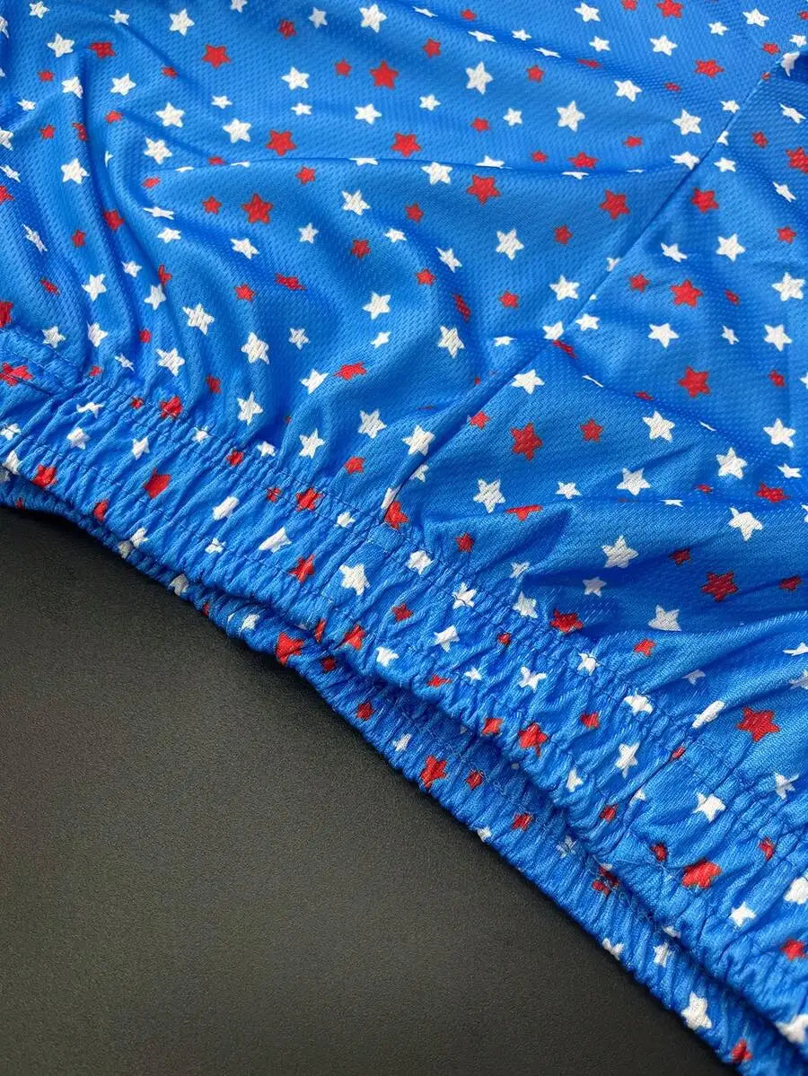 Men's Ice Cream Graphic Mesh Shorts For Casual Workouts Basketball Running