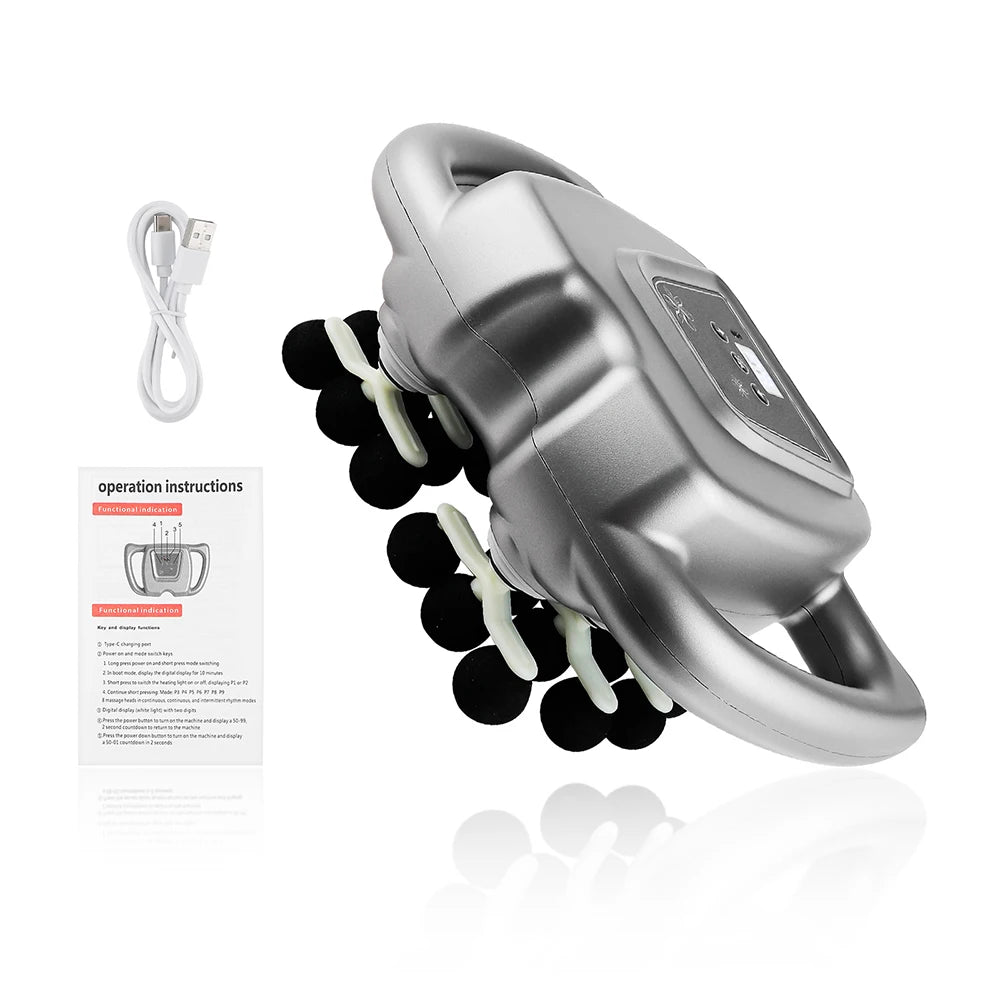 Foreverlily 24Head Fascia Gun With 9 Modes High Frequency Massager