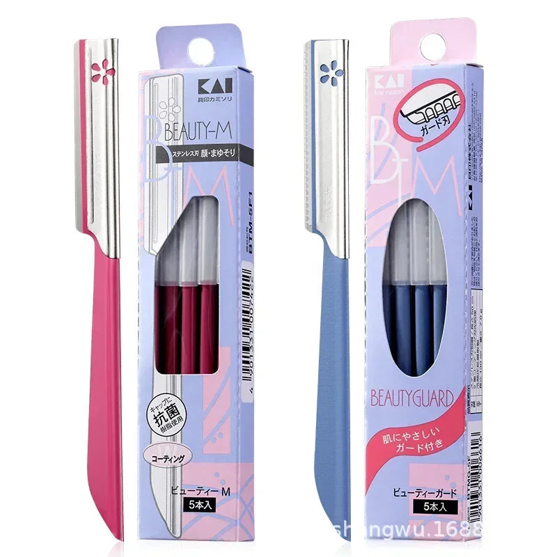 RUZOFO 5pc Eyebrow Epilator Set Stainless Steel Facial Trimmer