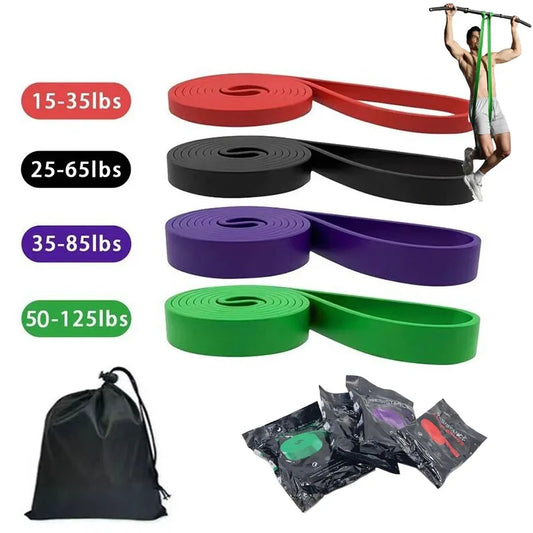 Pull Up Assistance Bands 4 Level Resistance Fitness Training