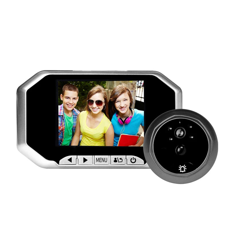 DANMINI Doorbell Peephole Monitor With PIR Motion Detection And Night Vision