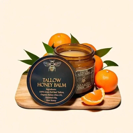 Beef Tallow Balm With Raw Honey Moisturizing Cream