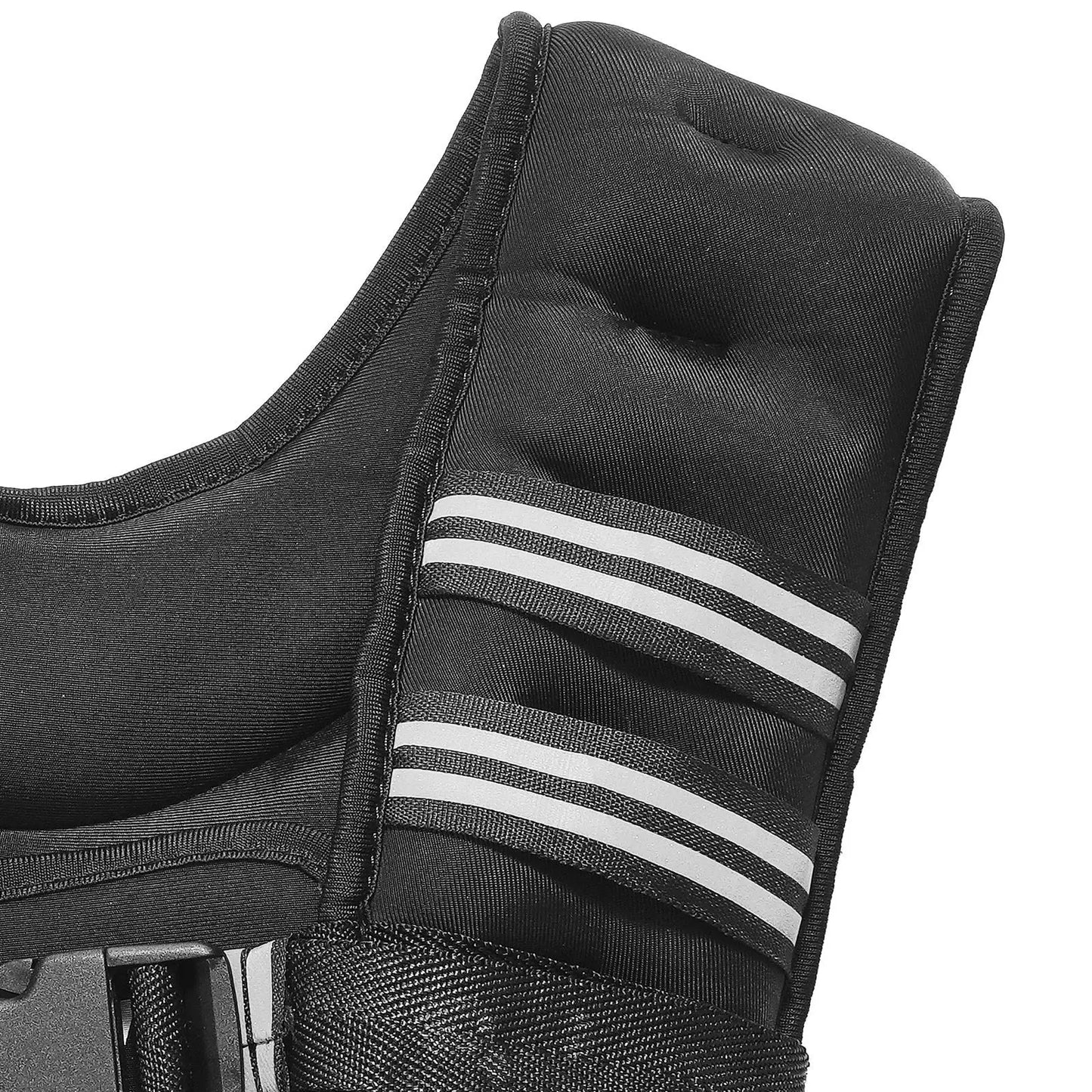 Weighted Vest 20 Lbs With Reflective Stripe And Adjustable Buckle
