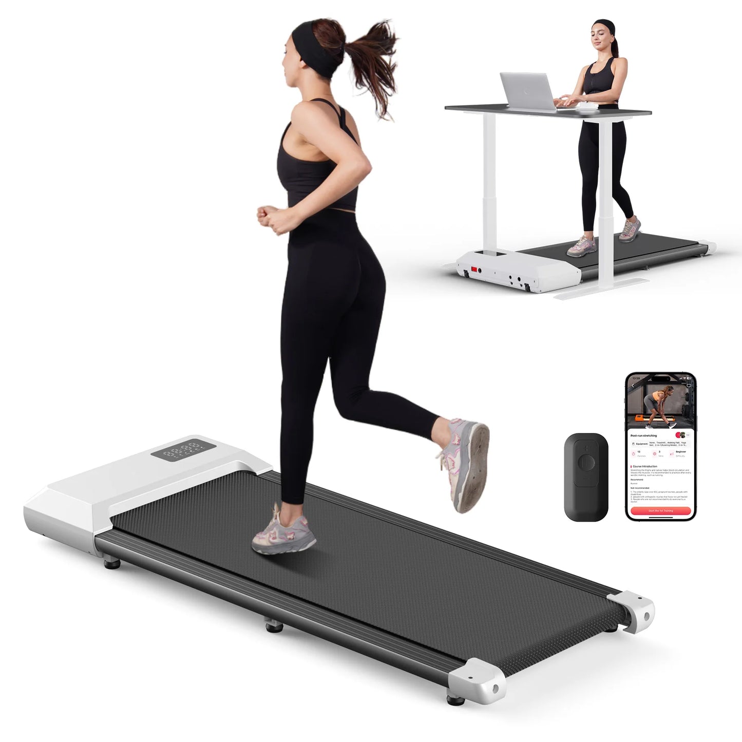 Superun 2.5 HP Treadmill For Home, 2-In-1 Walking Running