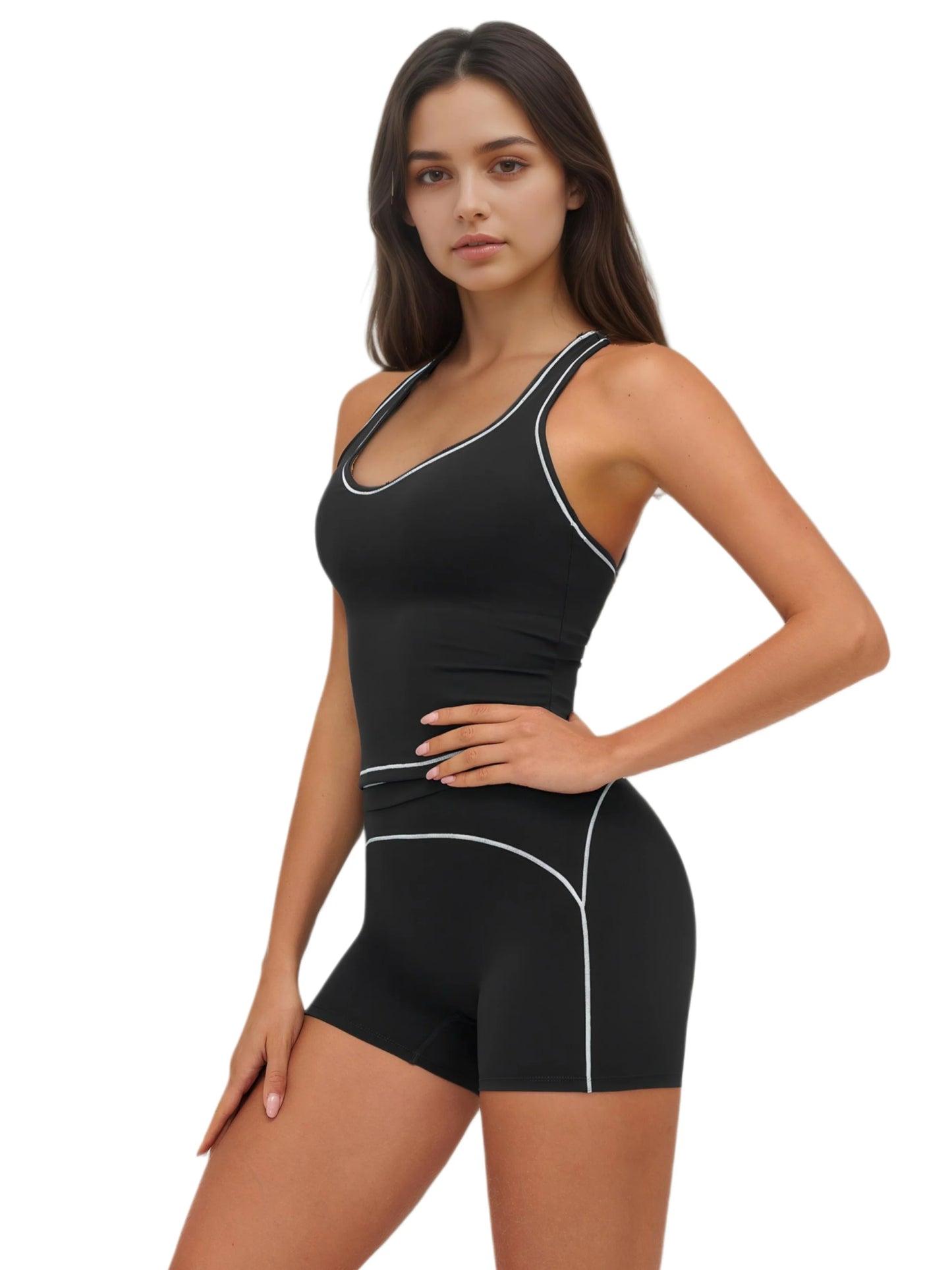 Airila Two Piece Yoga Set With Removable Pads And Four Way Stretch