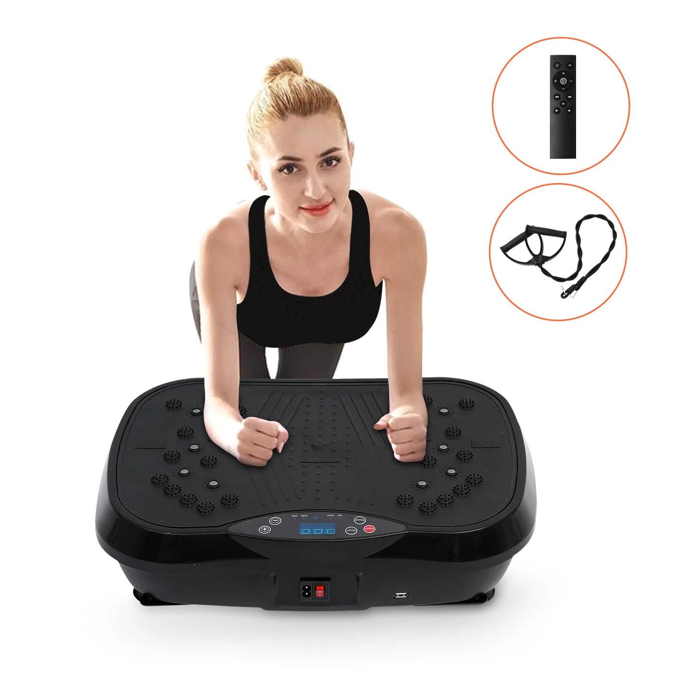 Fat Burning Vibration Plate Exercise Machine For Home Fitness