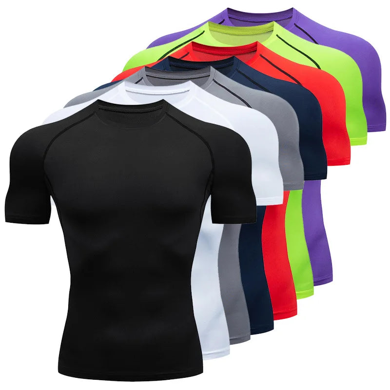 NONECN Quick Dry Fitness T Shirt For Men Gym Running