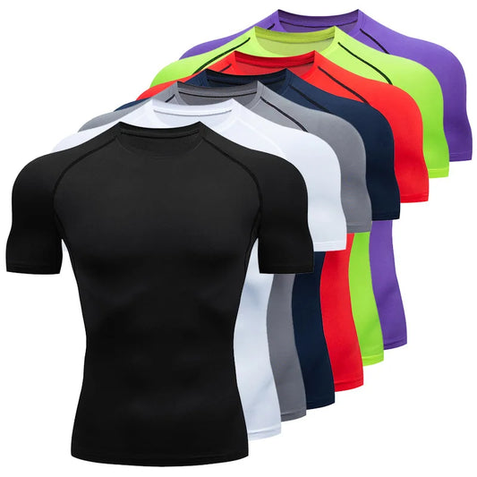 NONECN Quick Dry Fitness T Shirt For Men Gym Running