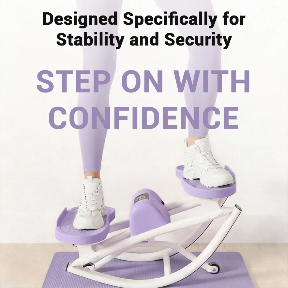 UMAY Mini Stepper With Resistance Bands For Home Workout